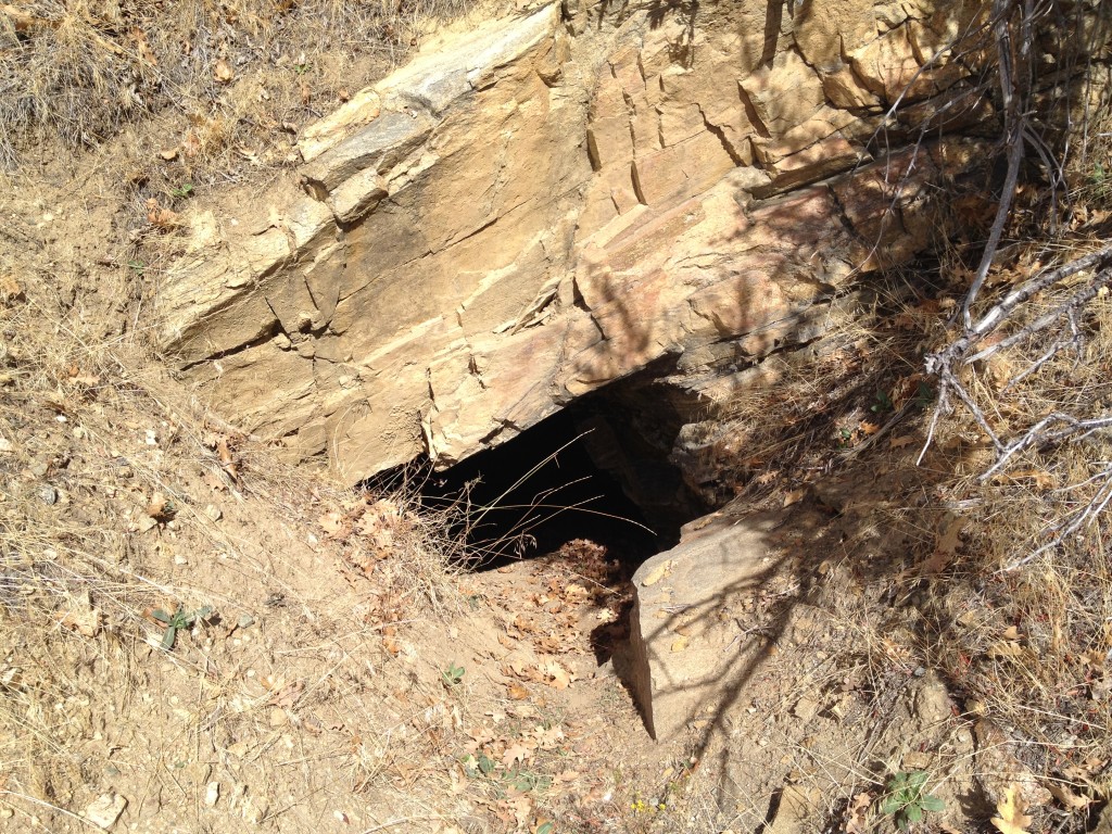 Here is the opening to one of the mines
