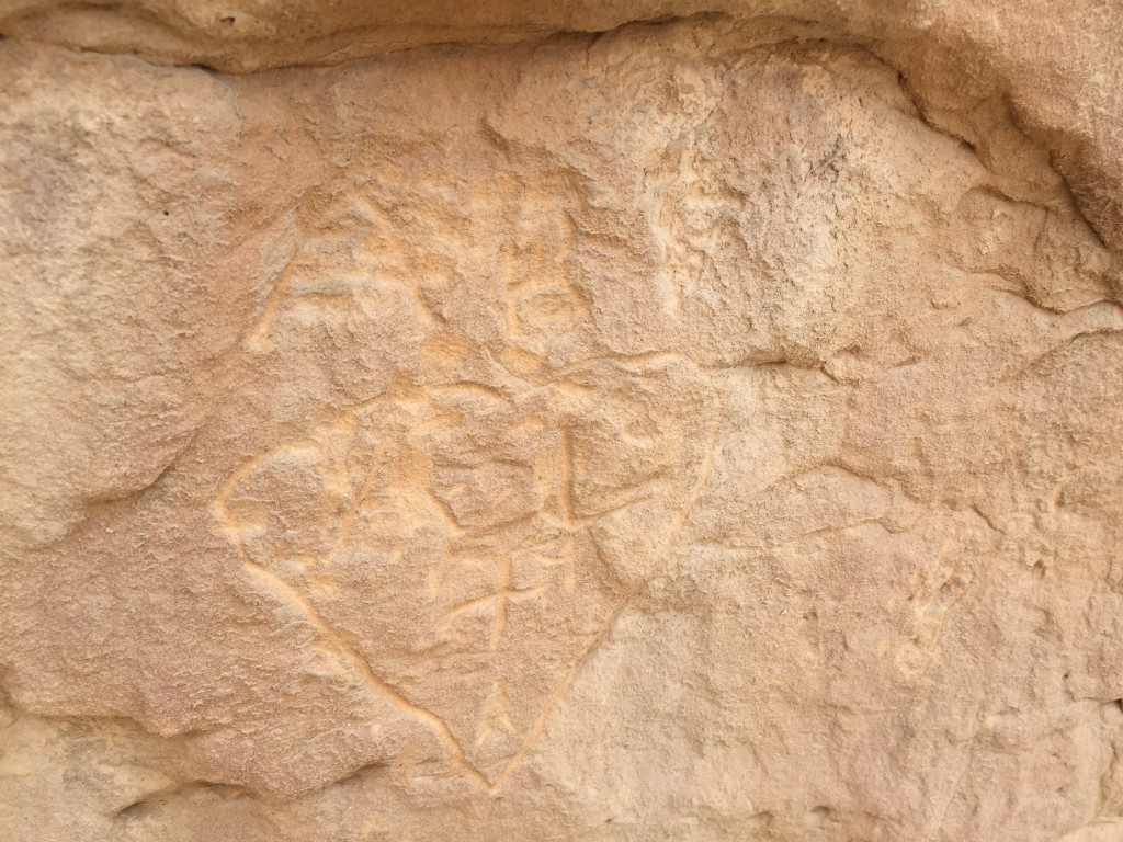 Rock Art located right behind the house