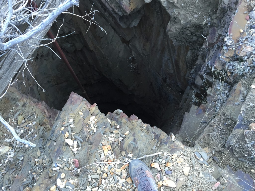 This shaft was about 200 feet deep.