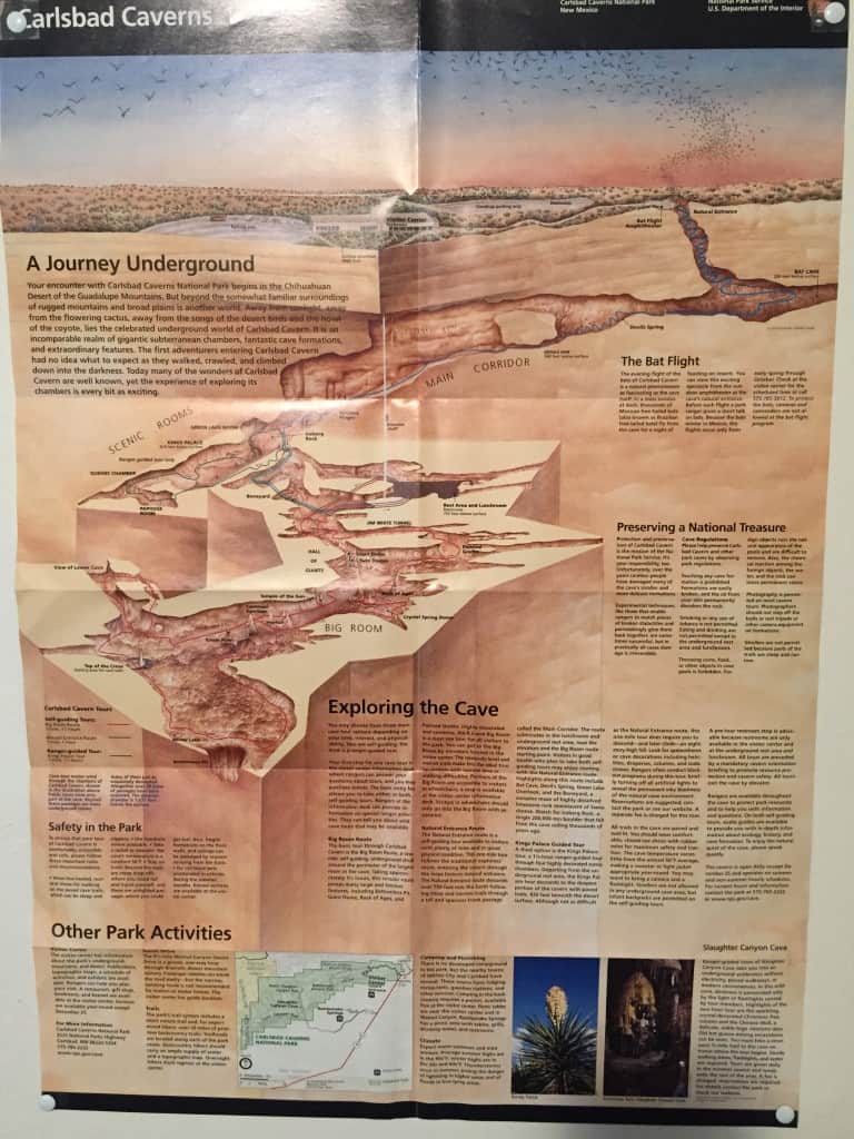 carlsbad caverns map