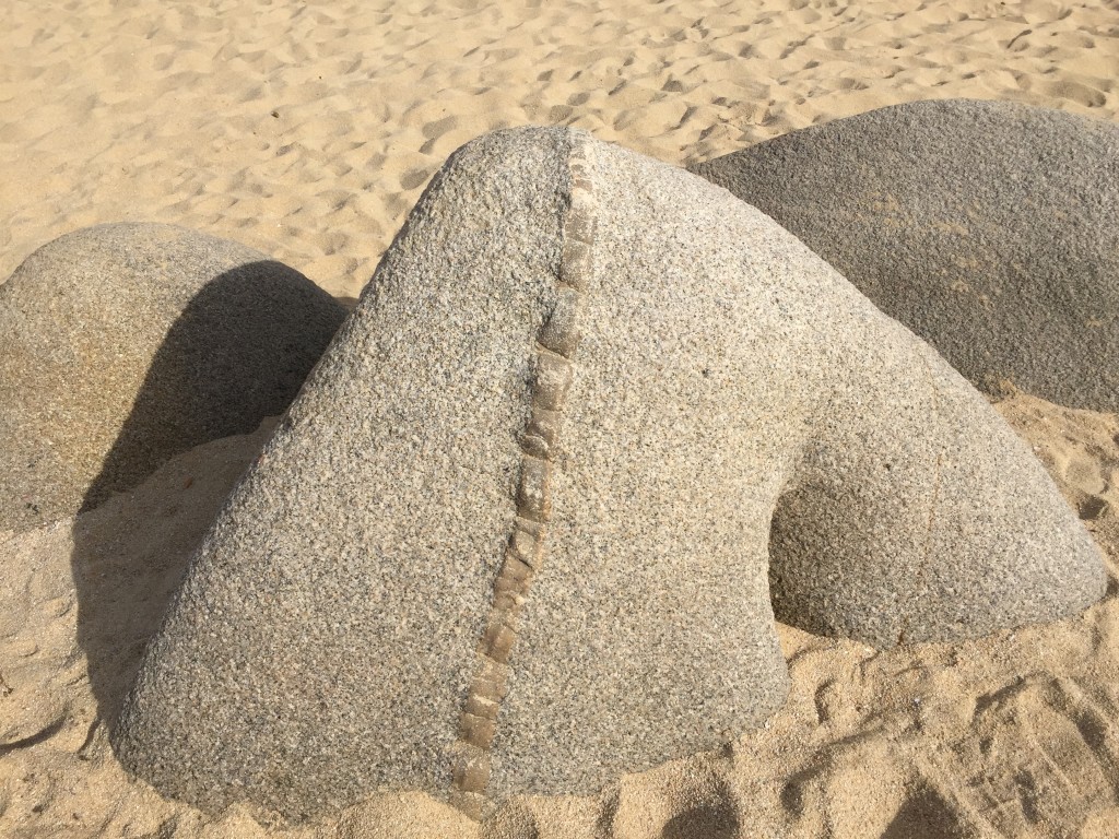 Interesting rock formations on Lovers Beach