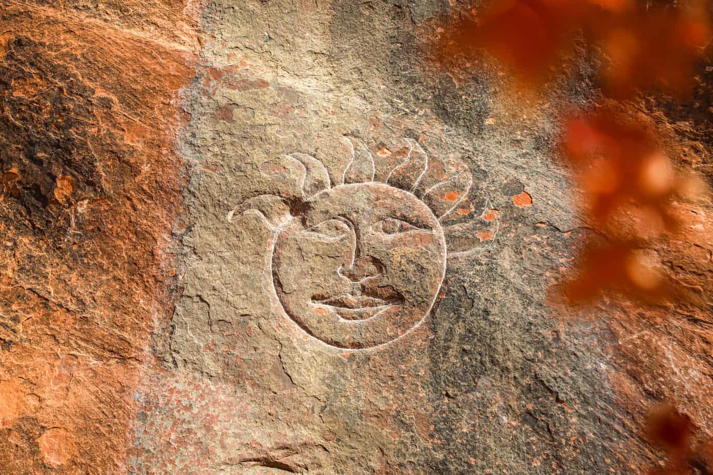 Sun Face Glyph – Diamond Fork Canyon, Utah