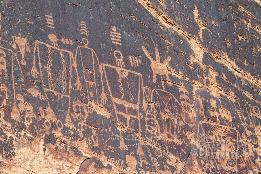 Kachina Petroglyph Panel (Butler Wash Panel) – Bluff, Utah