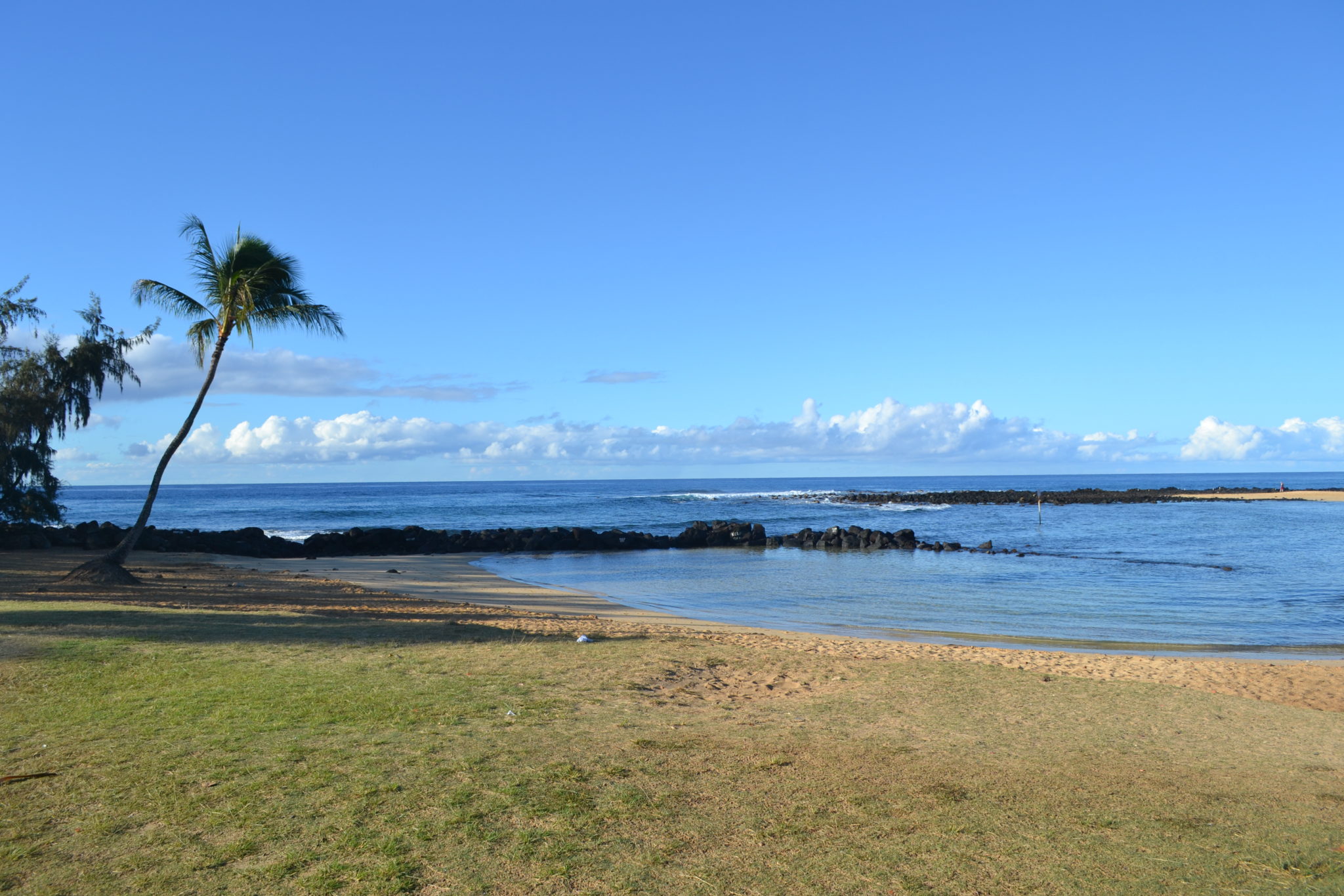 Poipu Beach in late afternoon