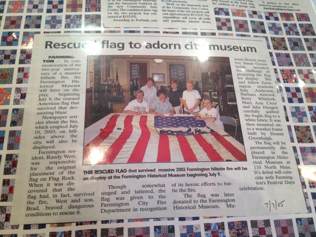 Flag Rock newspaper clipping