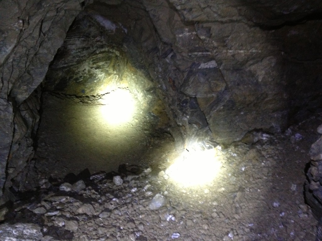 This picture was taken at the fork in the mine