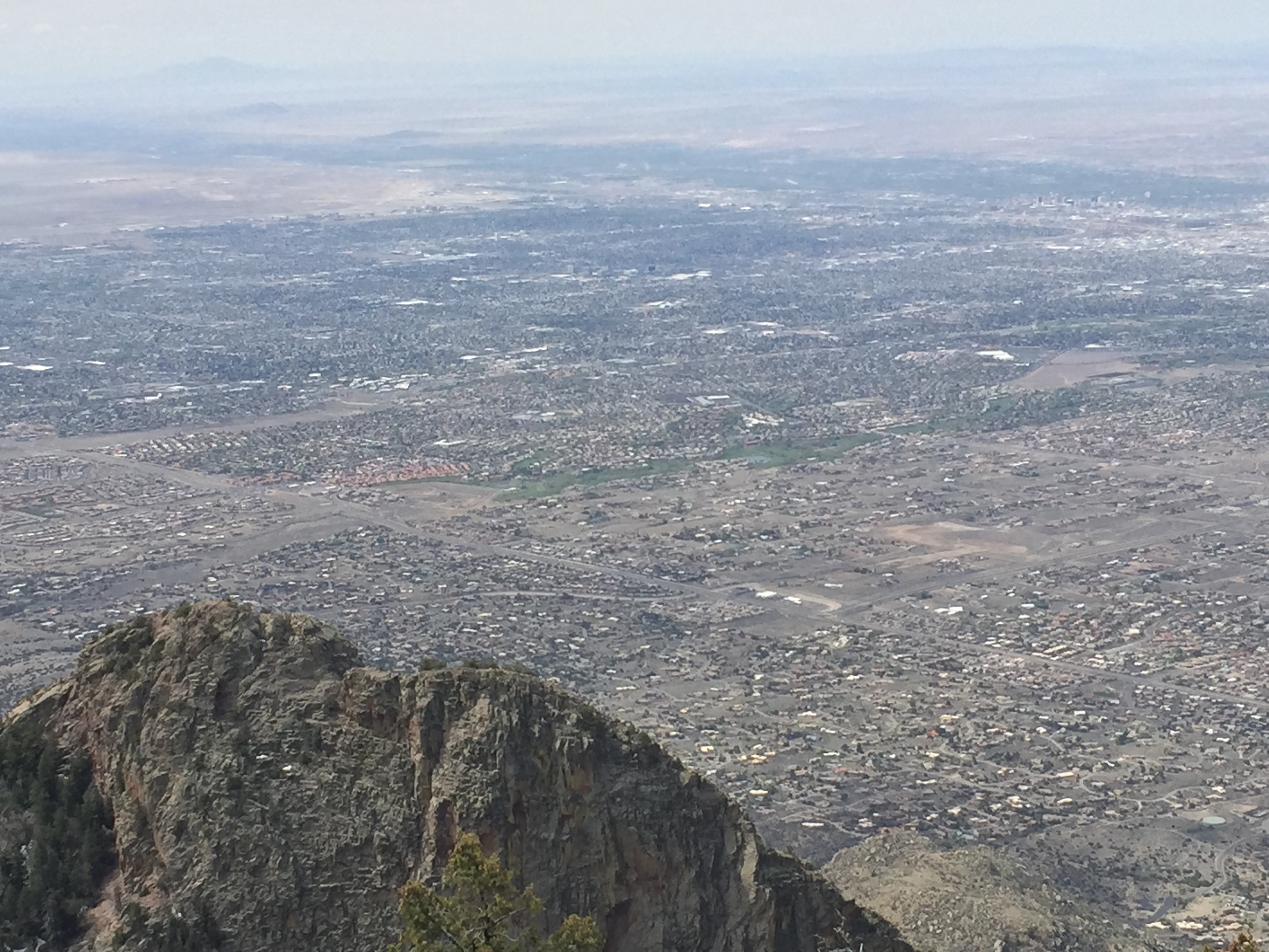 Looking back down in Albuquerque