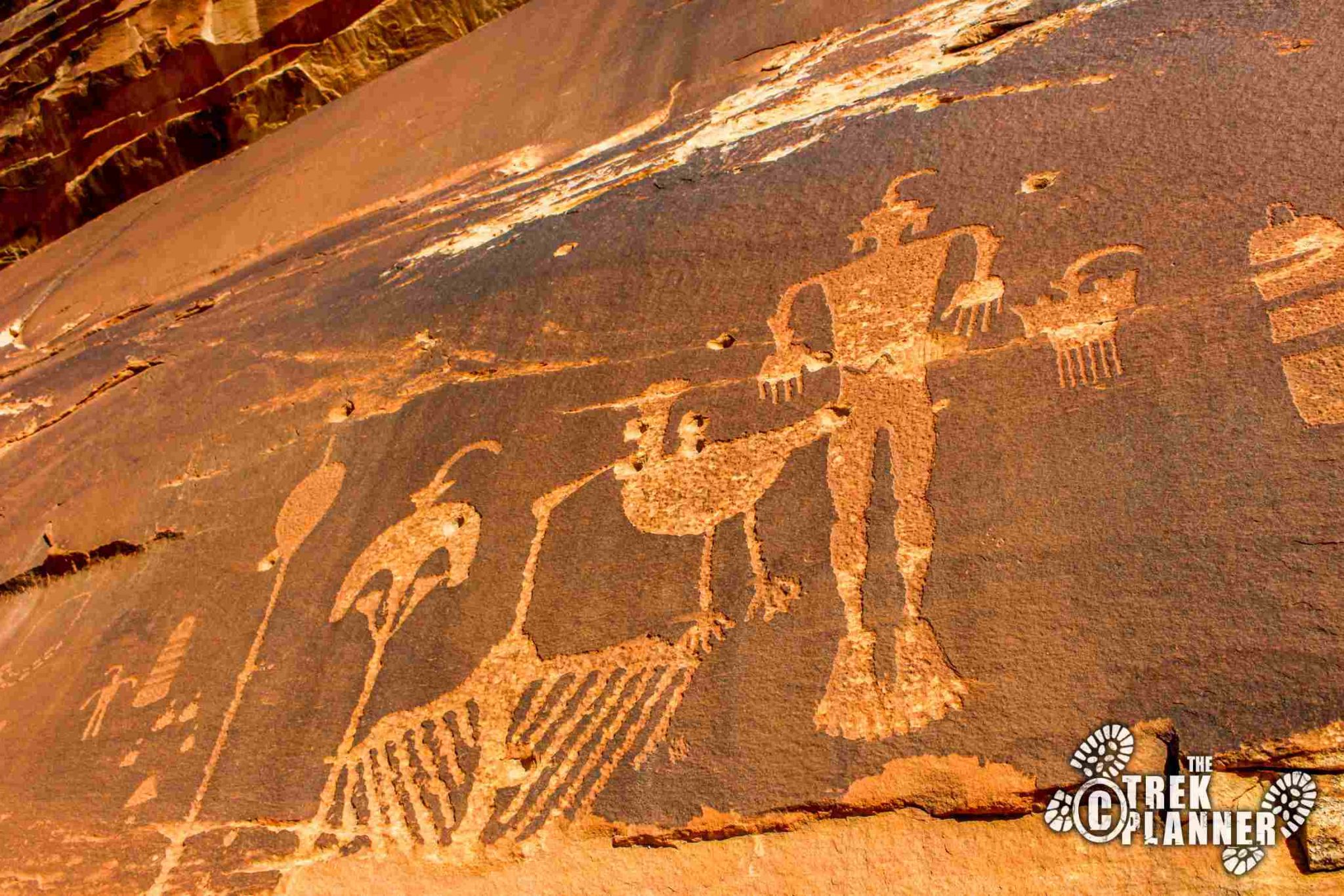 Wolfman Petroglyphs – Comb Ridge Utah