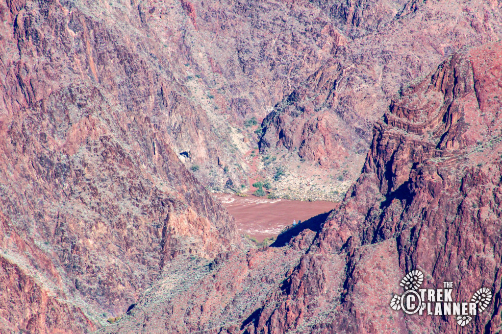 You can see the mighty Colorado River from Mather Point