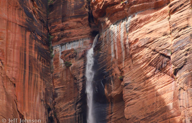 Heavy Rains Bring Out Secret Waterfalls in Zion